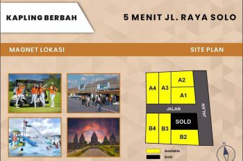 Tanah Legalitas SHM, Jl. Raya Solo Jogja