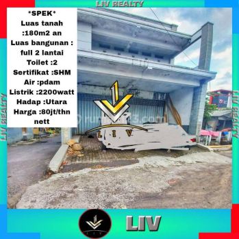 Disewakan ruko 2 lantai, sangat strategis buat usaha.