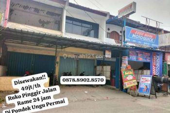 Harga Dibawah Pasaran Ruko Pinggir Jalan Rame 24 Jam Cocok Untuk Berbagai Usaha