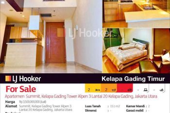 Apartemen Summit, Kelapa Gading Tower Alpen 3 Lantai 20 Kelapa Gading, Jakarta