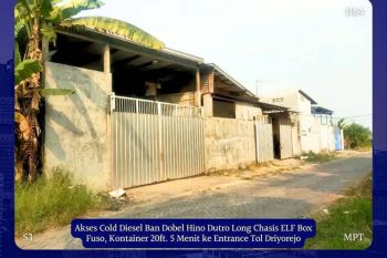 Gudang Mojo Kopek Driyorejo Akses Truk Ban Dobel SHM dkt Tol Menganti Wiyung