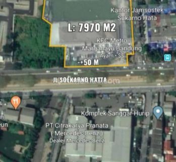 JUAL CEPAT MURAAH BANGUNAN GEDUNG DI BAWAH HARGA NJOP JL: RAYA SUKARNO HATA RAYA