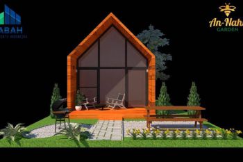 Desain villa segi 5 di Kawasan An Nahl Garden