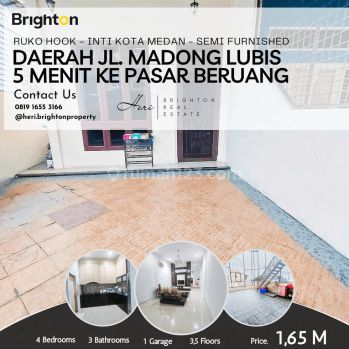 Ruko Inti Kota,daerah Jl. Madong Lubis. 5 Menit Ke Pasar Beruang