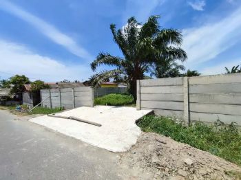 Dijual tanah datar pagar keliling di jalan Hang Tuah, Saentis