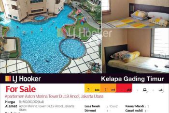 Apartemen Aston Morina Tower D Lt.9 Ancol, Jakarta Utara