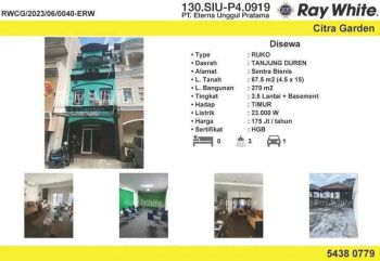 Dijual Ruko Tanjung Duren