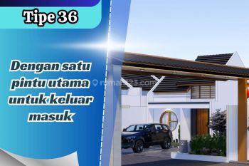 Rumah Murah Yogyakarta Area Exit Tol Sentolo Ada Pos Security Desain Jepang