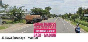 DIJUAL Tanah Ciamiq LD 29 mtr, Sltn Gerbang Tol Dumpil MADIUN
