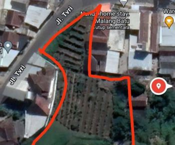 tanah dijual jalan tvri oro oro ombo batu