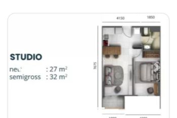 Dijual Apartemen Cleon Park Unit Bagus Kosongan