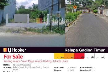 Kavling Kelapa Sawit Raya Kelapa Gading, Jakarta Utara