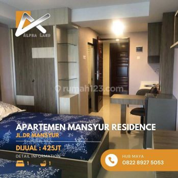 Dijual Apartment  Mansyur Residence
Type Studio lantai 20