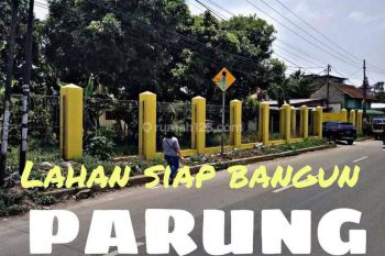 Tanah di jalan raya parung cocok untuk usaha ruko gudang rumah makan harga murah