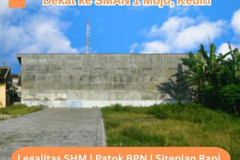 Tanah Mondo Kediri Dekat GOR Jayabaya SHM Pekarangan Siteplan Rapi