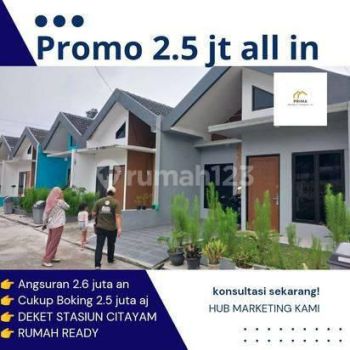 Rumah cluster 2 juta an di citayam, deket stasiun citayam