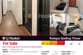 Kost Jl. Mangga Besar Taman Sari, Jakarta Barat