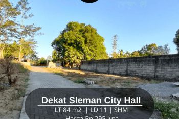 Tanah Luas Kecil Dekat Sleman City Hall Denggung Jalan Gito Gati