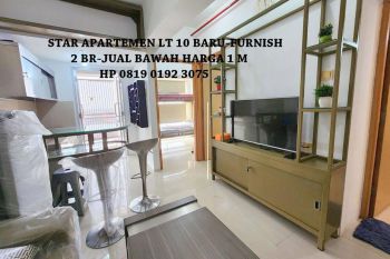 Star Apartemen Baru 2 BR Furnish jual bawah harga,sebelah Java Mall
