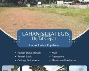 Tanah dijual di serpong dekat stasiun kereta dan exit toll