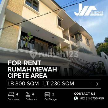 For Rent Rumah Mewah Cipete Area