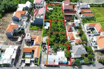Disewakan Tanah Jalan Abasan Canggu Lingkungan Villa & Guesthous
