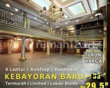 Gedung 4 Lantai Dengan Rooftop Di Lokasi Bisnis Kebayoran Baru