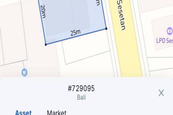 Tanah Murah  di Sesetan SHM - Sertifikat Hak Milik 490 M²