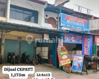 Jual Cepat Ruko Pinggir Jalan Rame 24 Jam di Pondok Ungu