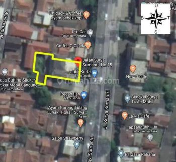 Dijual bangunan tempat usaha di  Surya Sumantri