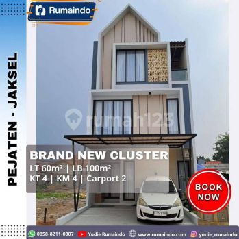 Dijual Rumah Free Lift di Cluster Teras Pejaten Pasar Minggu Jakarta Selatan