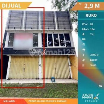 Ruko 2 Lantai Strategis di Poros Jalan Letjend S. Parman, Blimbing Kota Malang