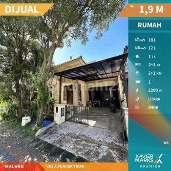 RUMAH VILLA PUNCAK TIDAR MALANG BUTUH CEPAT LAKU
