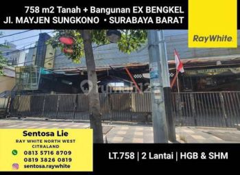 Tanah + Bangunan Raya Mayjen Sungkono Cocok buat Segala Usaha