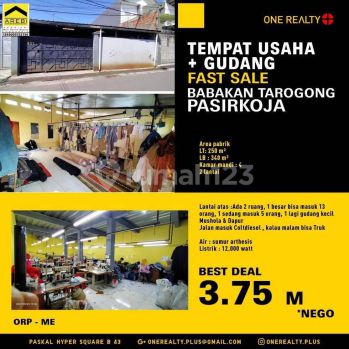 *Dijual Tempat Usaha & Gudang di Babakan Tarogong*