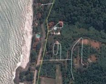 tanah di pinggir Pantai Anyer Serang