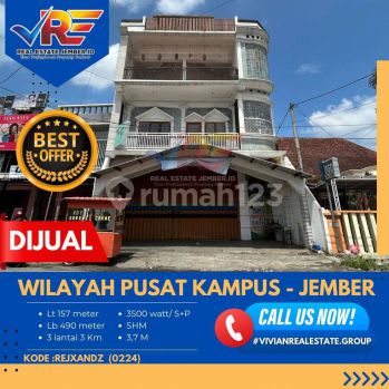 RUKO DI PUSAT KAMPUS DEKAT UNEJ UNMUH JEMBER