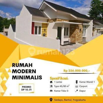 Rumah Design Modern Di Jogja Only 300juta an Penawaran Terbatas
