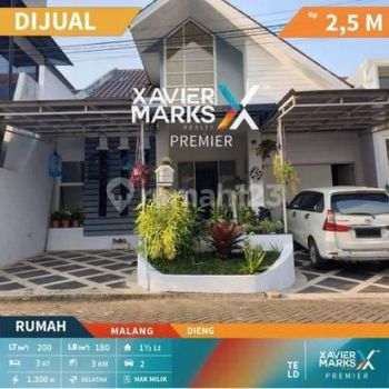 RUMAH ISTIMEWA, TERAWAT & SIAP HUNI DI DIENG, MALANG