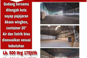 Disewakan Gudang Bersama Di Tengah Kota Sayap Pajajaran Bandung