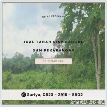 Jual Tanah Selomartani Selatan Pasar Sindorejo Baru