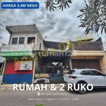 RUMAH NOL JALAN SEMOLOWARU BONUS 2 RUKO