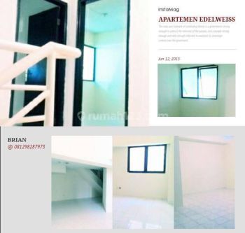 Apartement Edelweiss Promo Disc Januari 20jutaan , Stock Terbatas