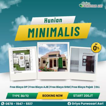 Hunian Minimalis di Tengah Kota Wonogiri - DP 0