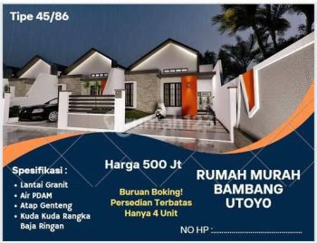 Dijual Rumah Tipe 45 Lokasi Jalan Bambang Utoyo
