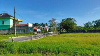 Tanah di jl. Kaliurang km 13 dekat kampus UII view sawah & gunung merapi