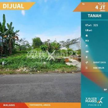 Tanah Kavling Siap Bangun di Tirtomoyo, Araya Malang