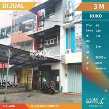 Ruko Potensial di Jalan Raya Langsep Sangat Strategis di Malang