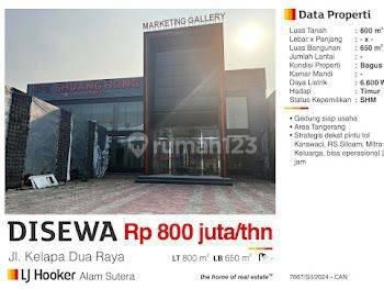 Dijual Gedung 2 Lantai Siap Usaha Jl Kelapa Dua Raya Tangerang Bagus