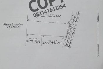 DIJUAL Tnh Pekarangan LD 25 mtr, Mayjen Panjaitan KOTA MADIUN Mantap